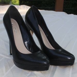 Aldo Leather 4" Heels Black Size 36 (5 1/2)